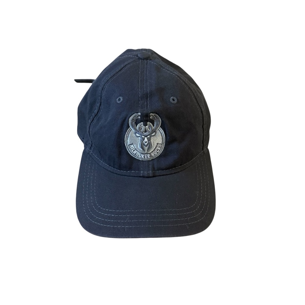 New Era Men’s Dark Milwaukee Bucks Gray Golf Cap Adjustable Casual Streetwear